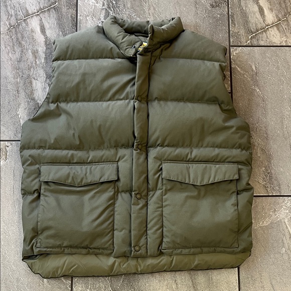 🤍 Cabela's Quilted Vest Size XLT Olive Green Premier Northern Goose Down Fill